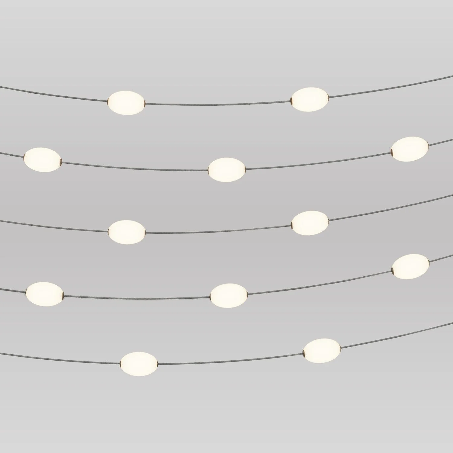 Outdoor 12-Light String Light for wet locations Gray, Power supply with US plug - Marina12