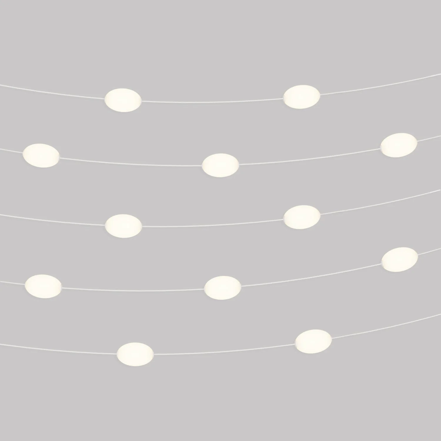Outdoor 12-Light String Light for wet locations, White Sand, power supply with US plug - Marina12