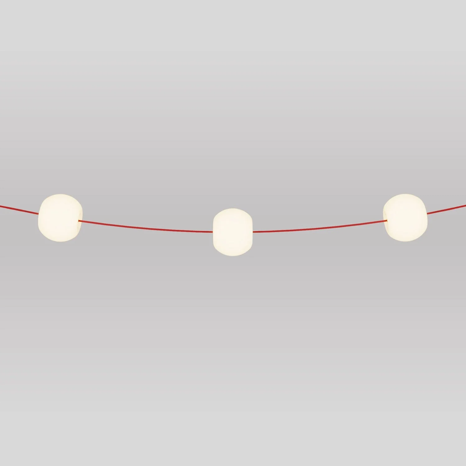 Outdoor 3-Light String Light for wet locations Starfish Red, Power supply with US plug - Marina3 Cherry