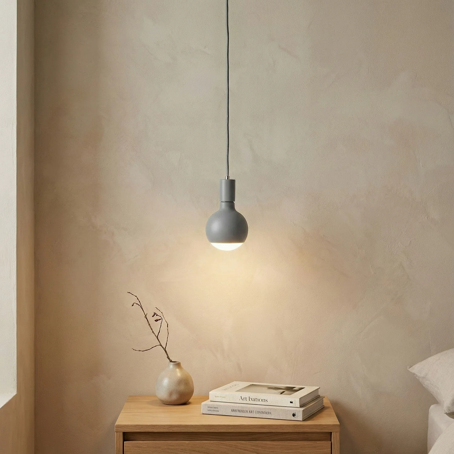 Filotto Metallico pendant lamp with Lucia light bulb - Grey - Image 2
