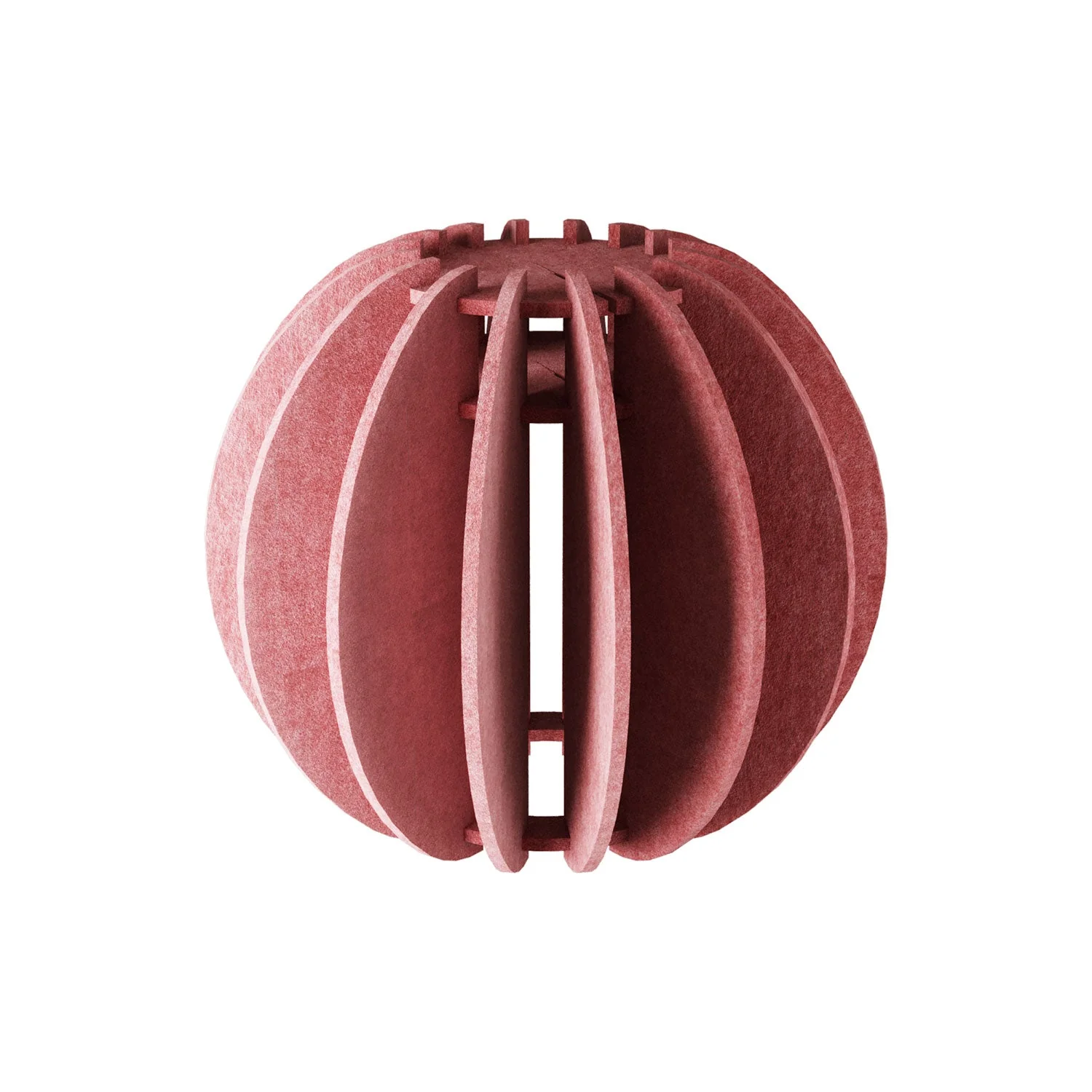 Pendant lamp with LAMPSHHADE elliptical lampshade in sound-absorbing material - Mélange pink - Image 5