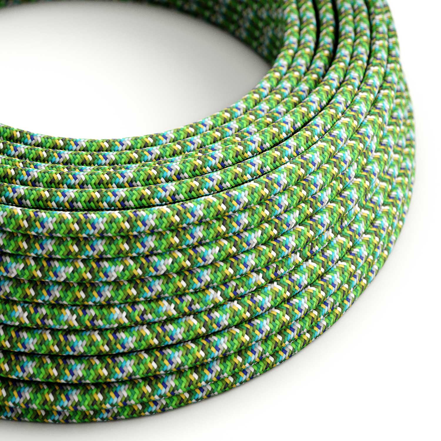 Pixel Green covered round electric cable - RX05