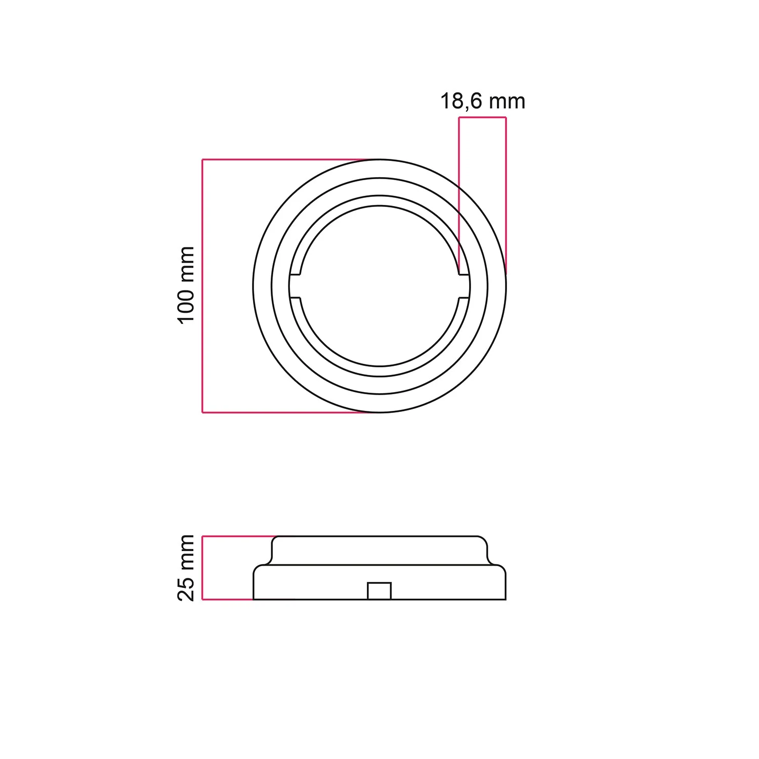 Porcelain base for electrical outlet and for switch/deviator - White - Image 8