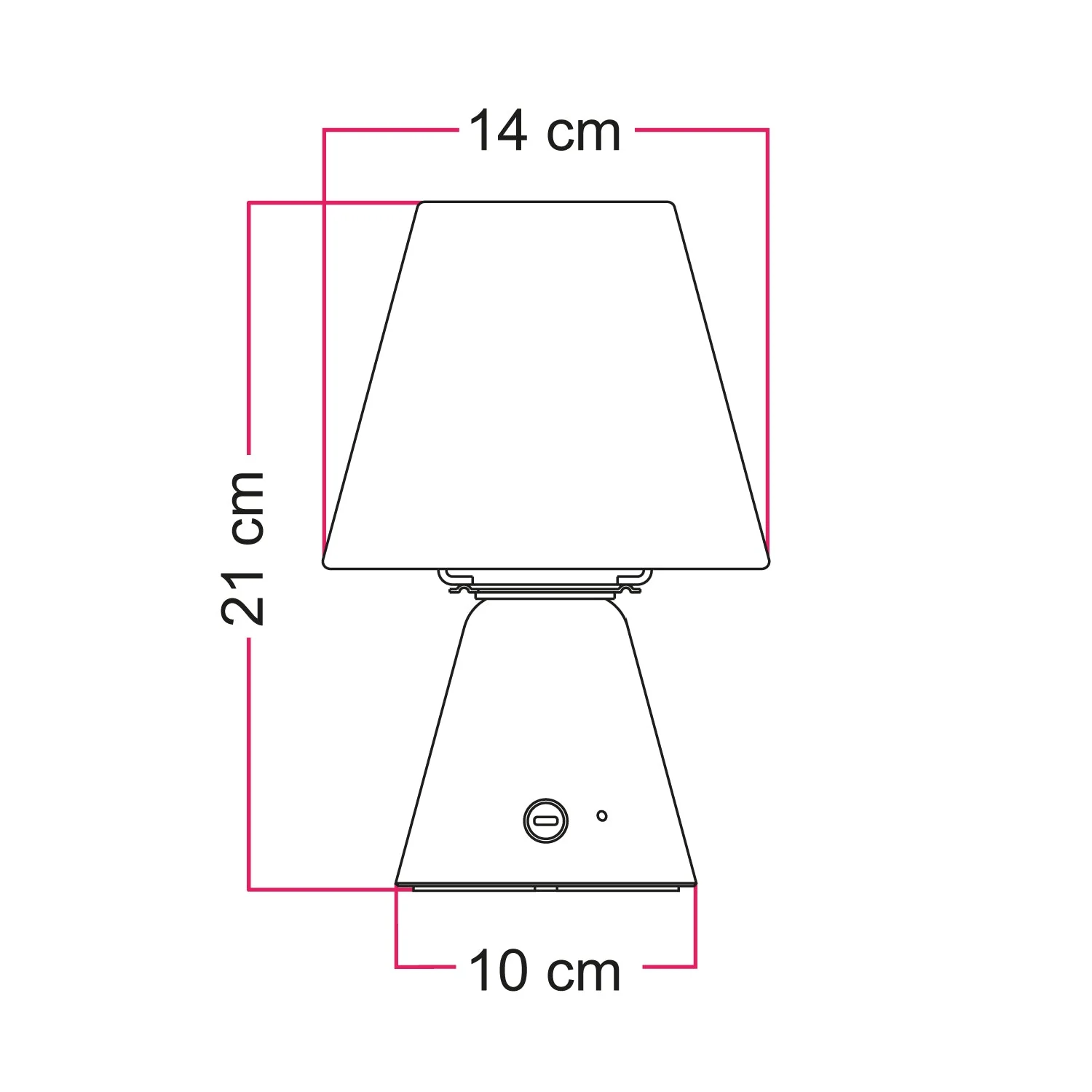 Cabless11 rechargeable portable lamp with drop light bulb and lampshade - Zafferano - Image 6