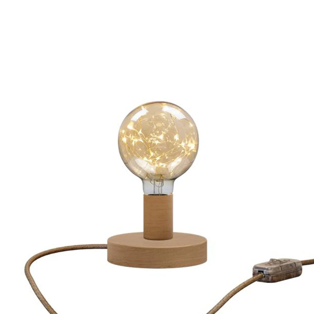 Posaluce Milleluci table lamp in wood - Natural