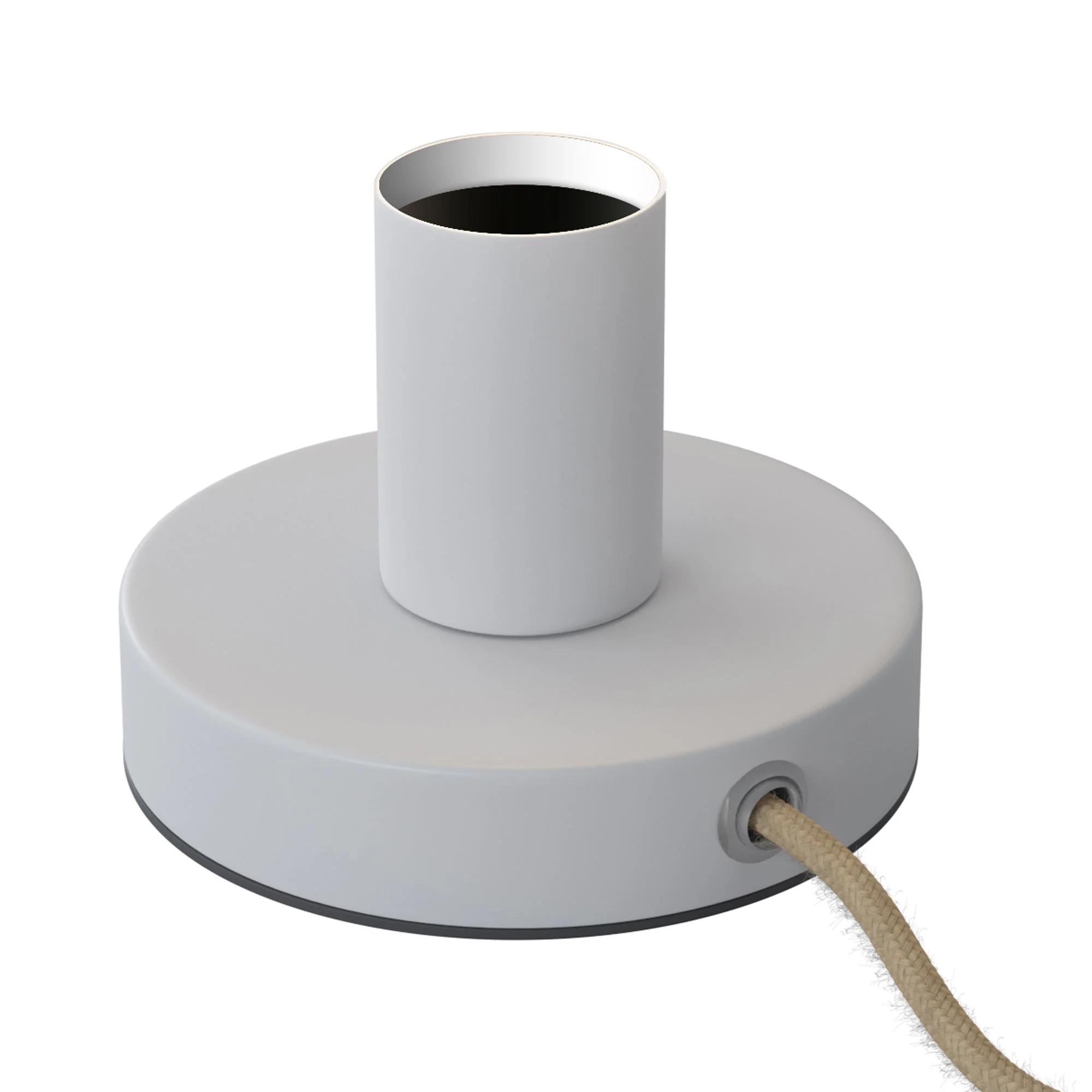 Posaluce - Metal table lamp with UK plug - Matte white