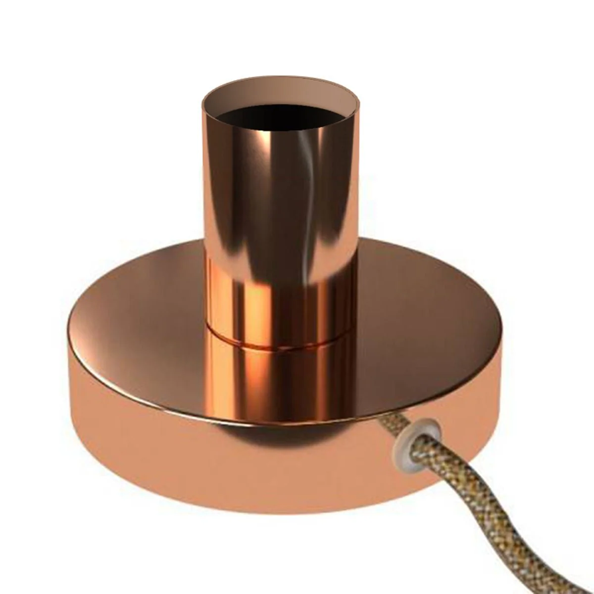 Posaluce - Metal table lamp with UK plug - Copper