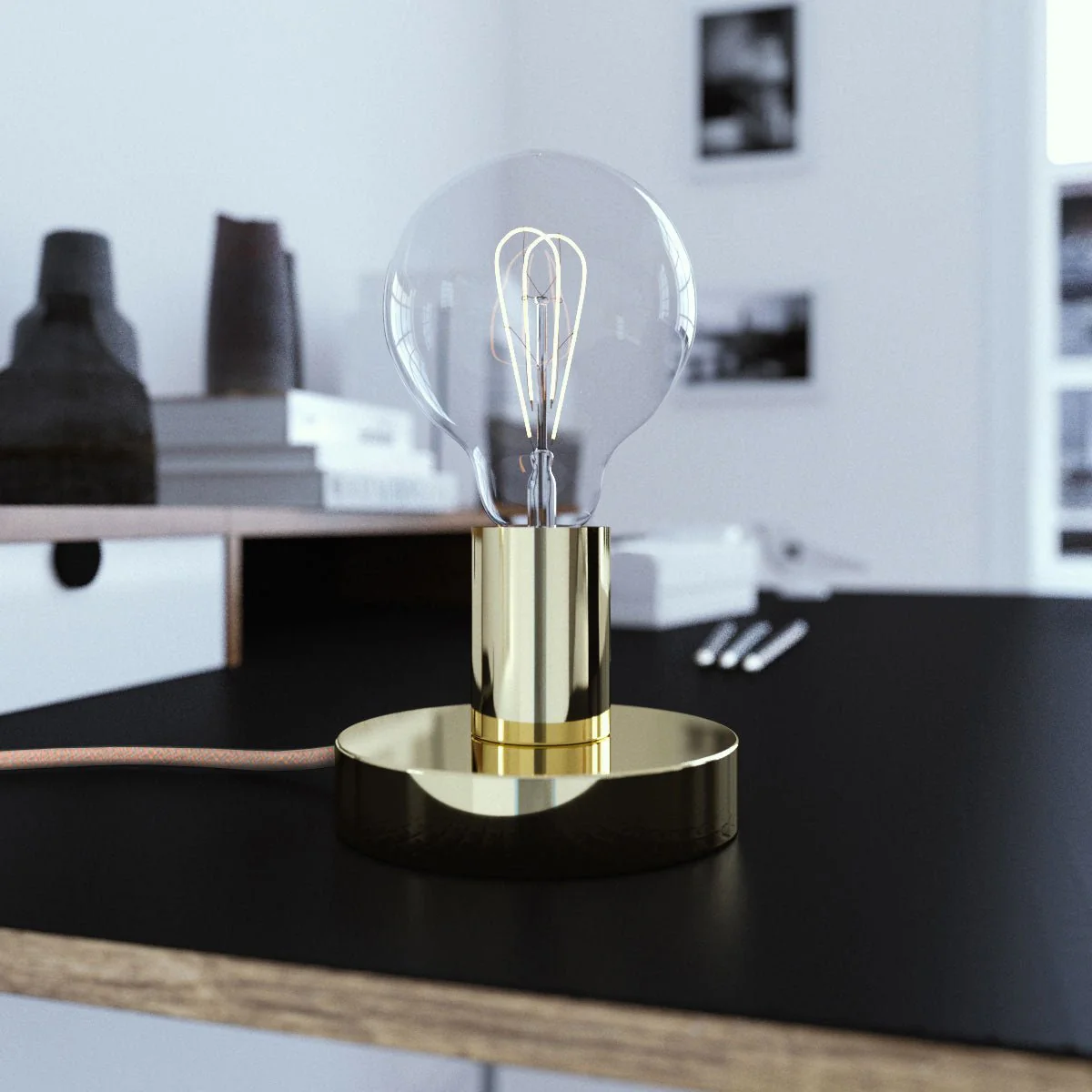 Posaluce - Metal table lamp - Brass - Image 2