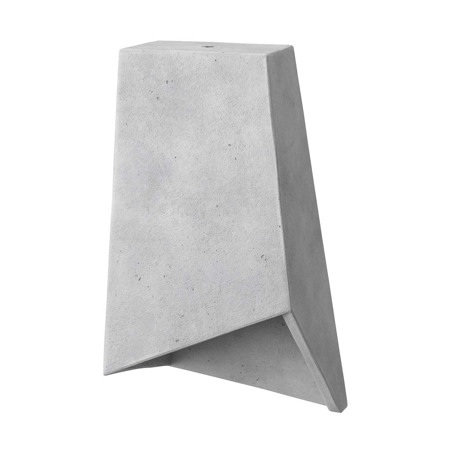 Prisma cement lampshade for pendant lights, with cable clamp and E26 socket - Light Cement - Image 3