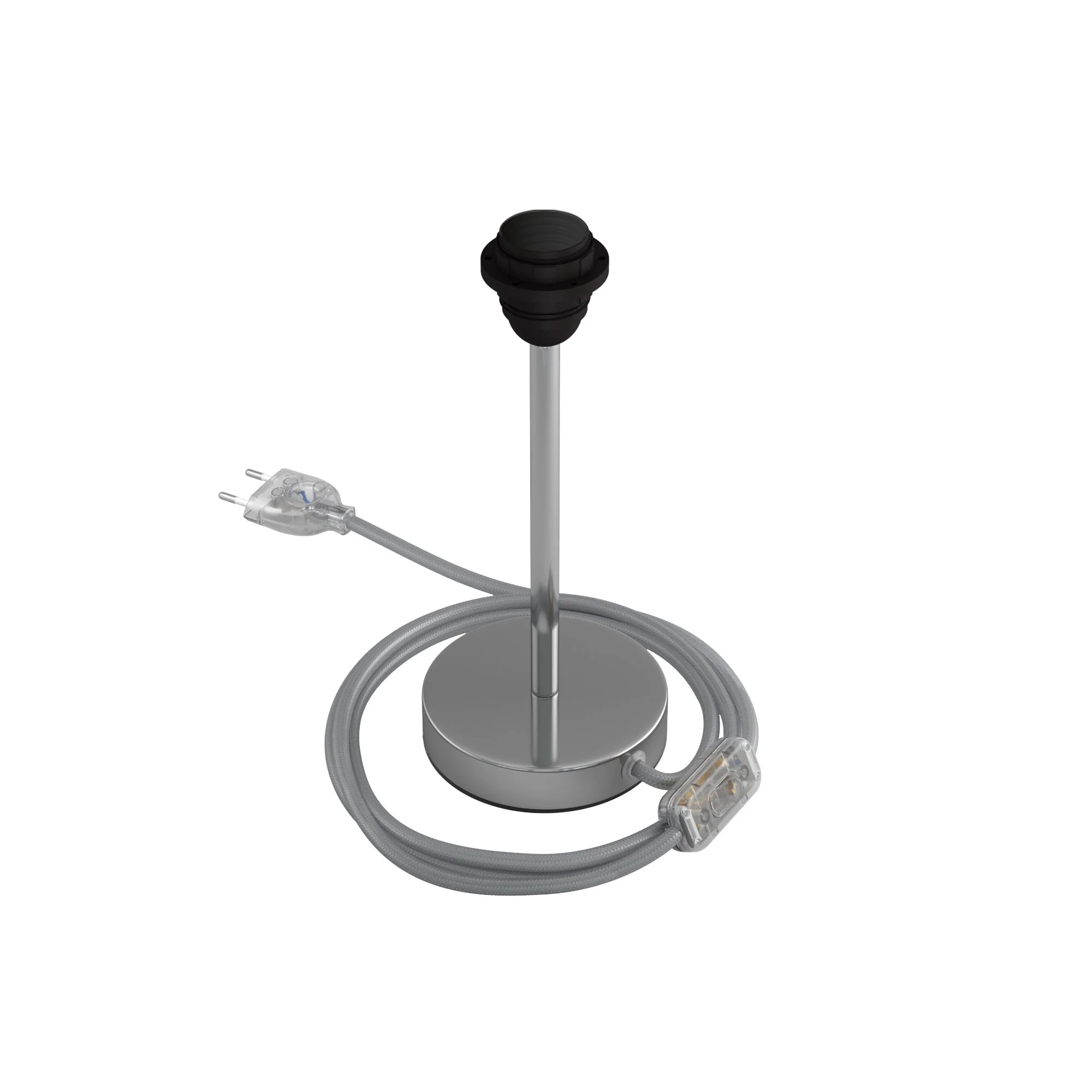 Lampshade riser - Metal table lamp - Chrome - Image 7