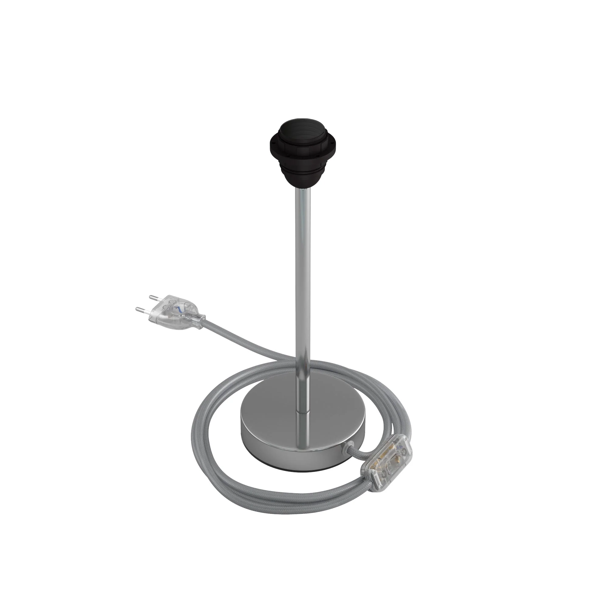 Lampshade riser - Metal table lamp - Chrome - Image 8