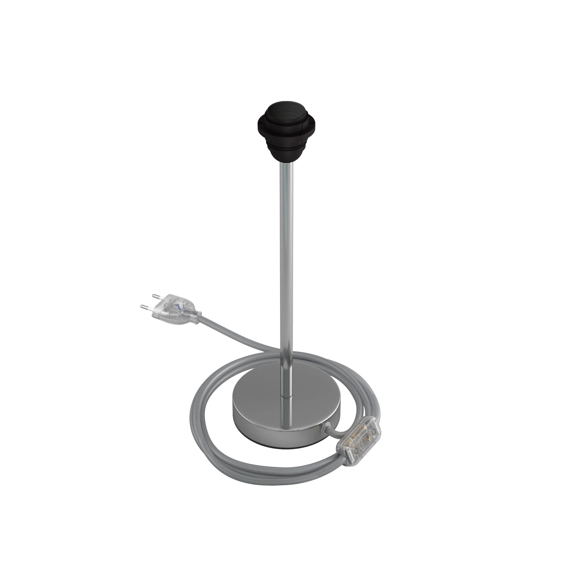 Lampshade riser - Metal table lamp - Chrome - Image 9