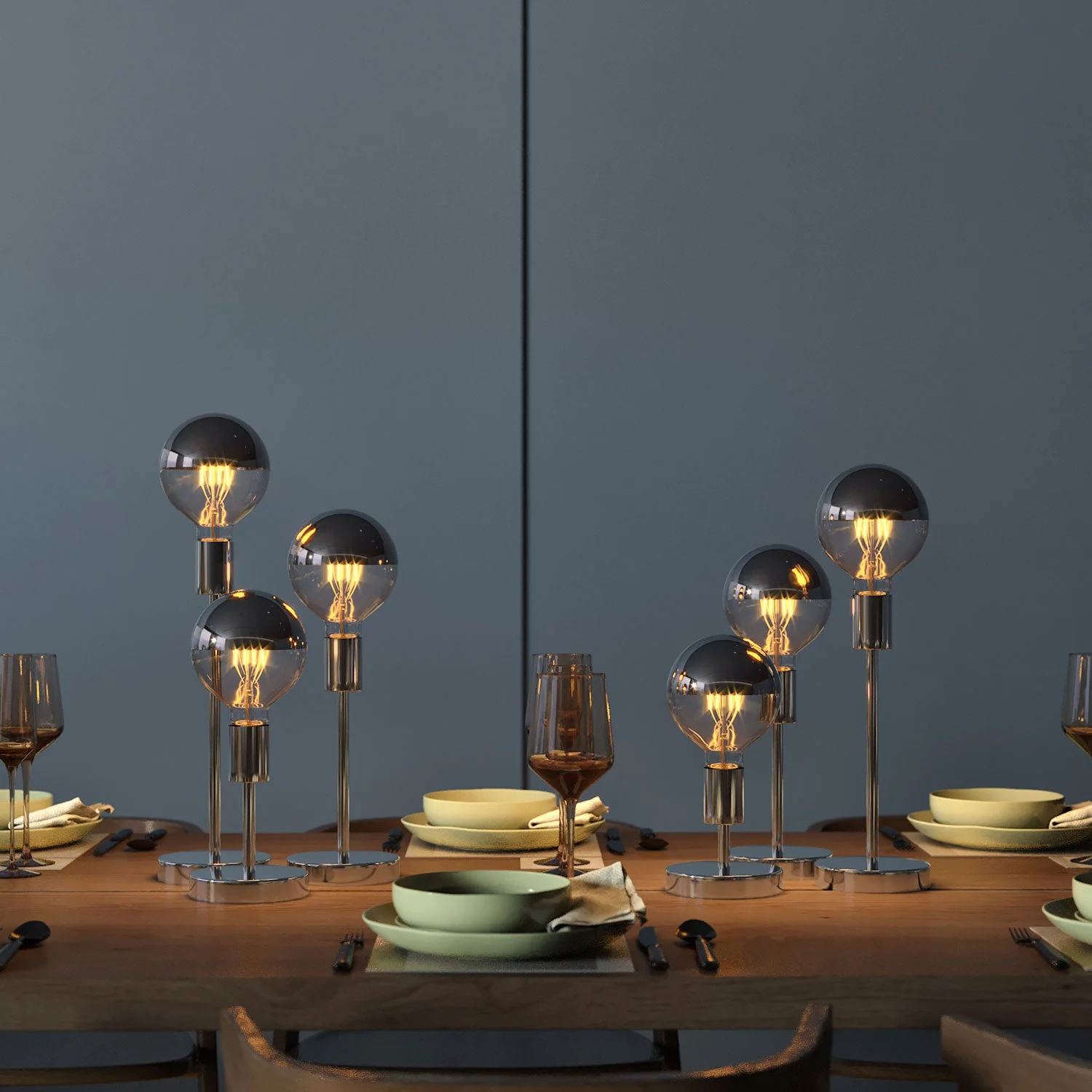 Alzaluce - Table lamp in metal - Chrome - Image 2