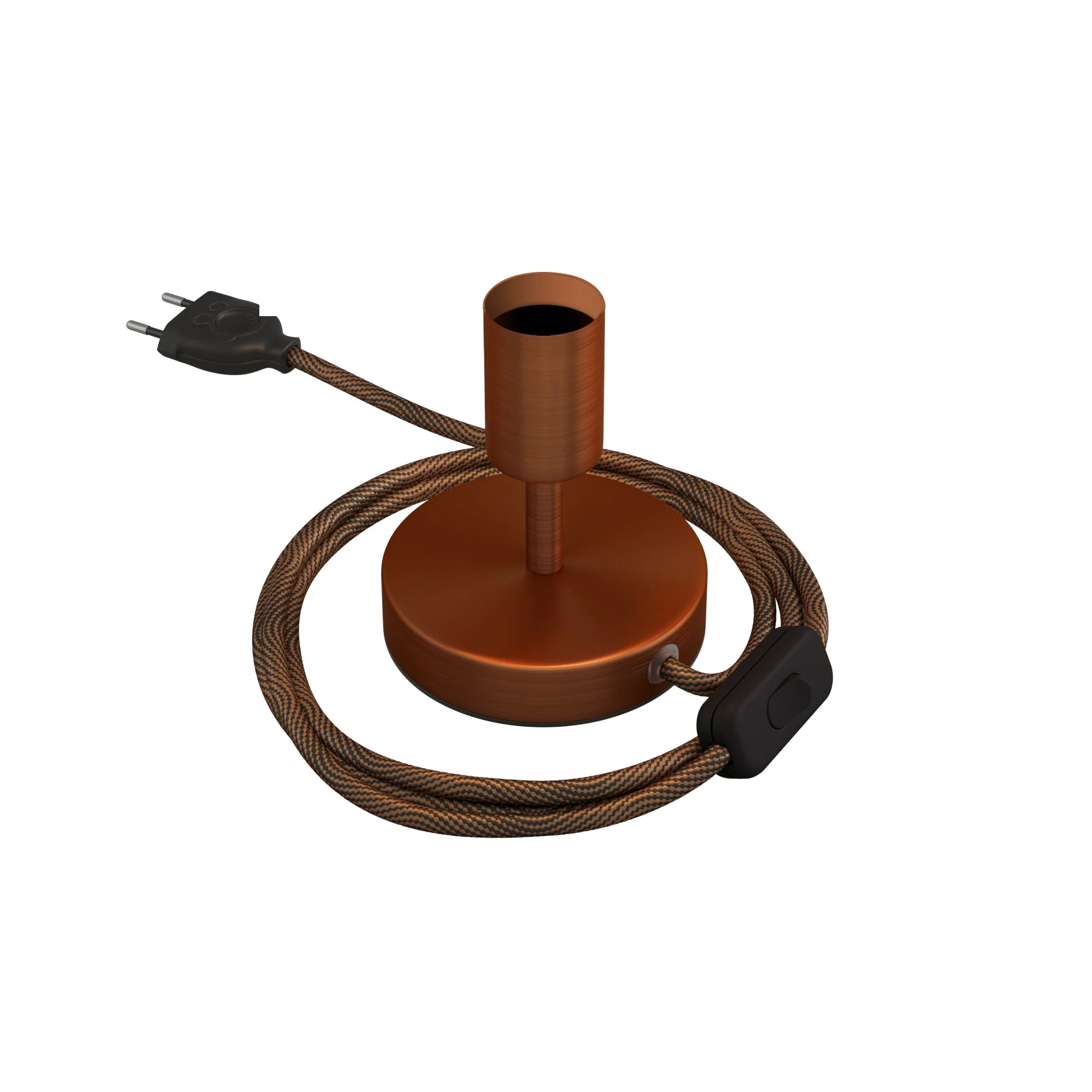 Alzaluce - Metal table lamp - Satin copper