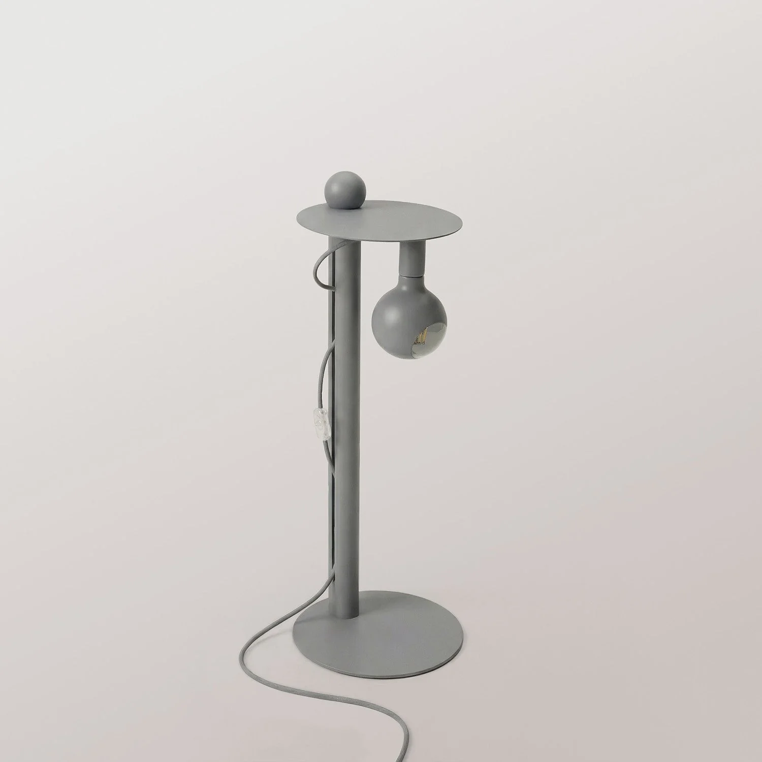 Rocco - Floor lamp with Camo Light bulb - Grey - Image 6