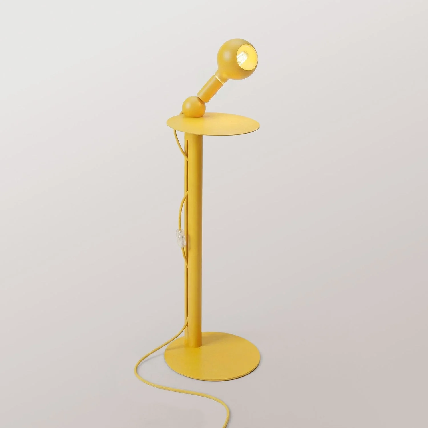 Rocco - Floor lamp with Camo light bulb - Yellow