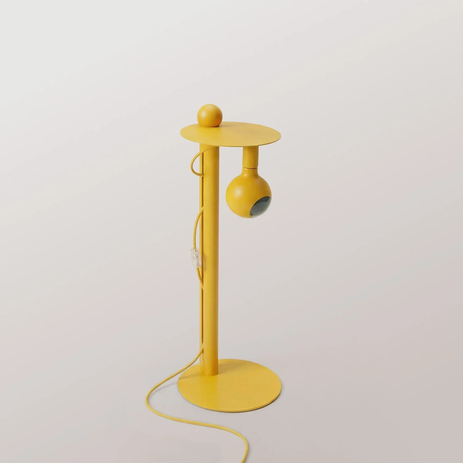 Rocco - Floor lamp with Camo light bulb - Yellow - Image 6