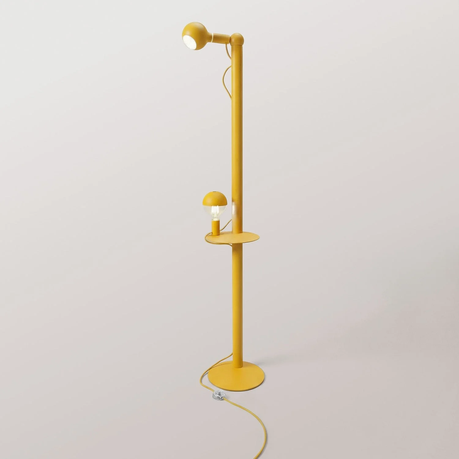 Rocco XXL - Floor lamp with Maria and Camo Light bulb - Yellow