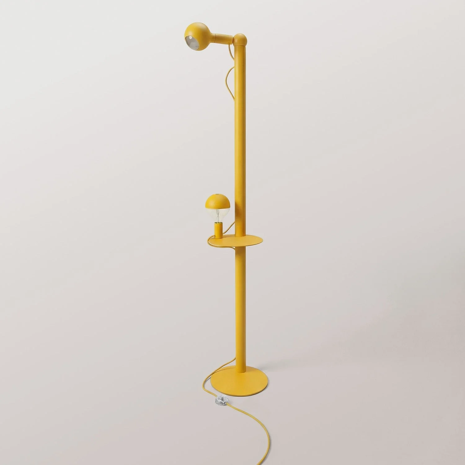 Rocco XXL - Floor lamp with Maria and Camo Light bulb - Yellow - Image 4