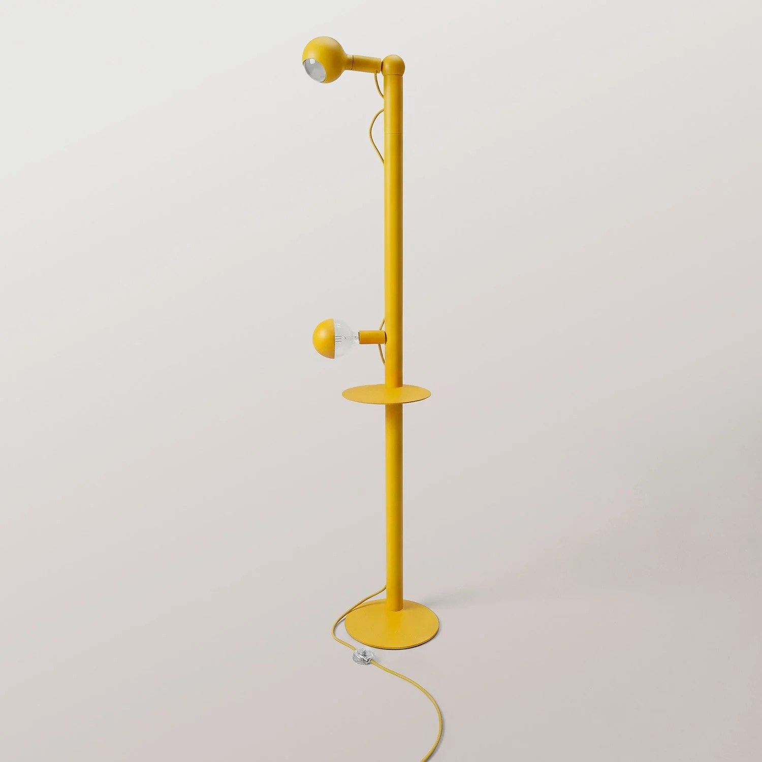 Rocco XXL - Floor lamp with Maria and Camo Light bulb - Yellow - Image 5