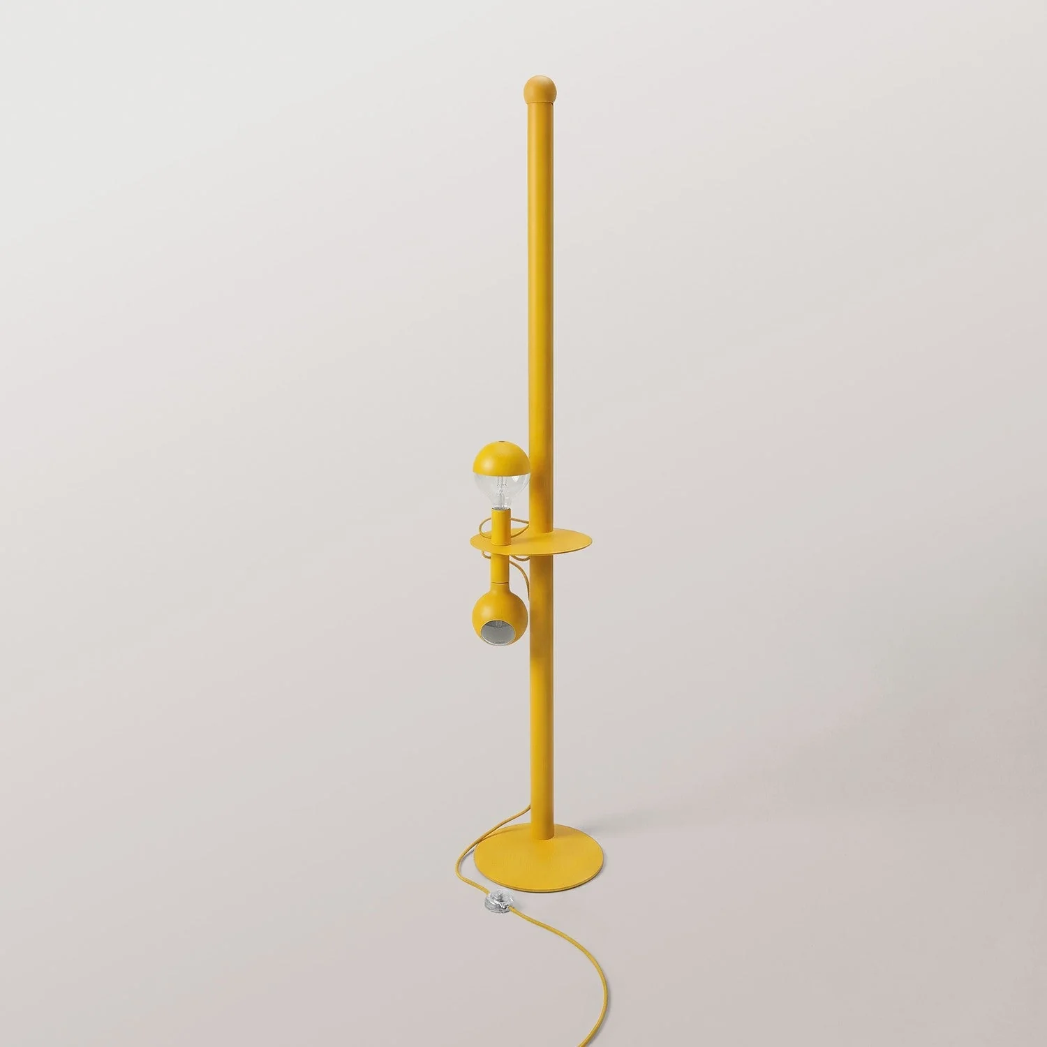 Rocco XXL - Floor lamp with Maria and Camo Light bulb - Yellow - Image 6