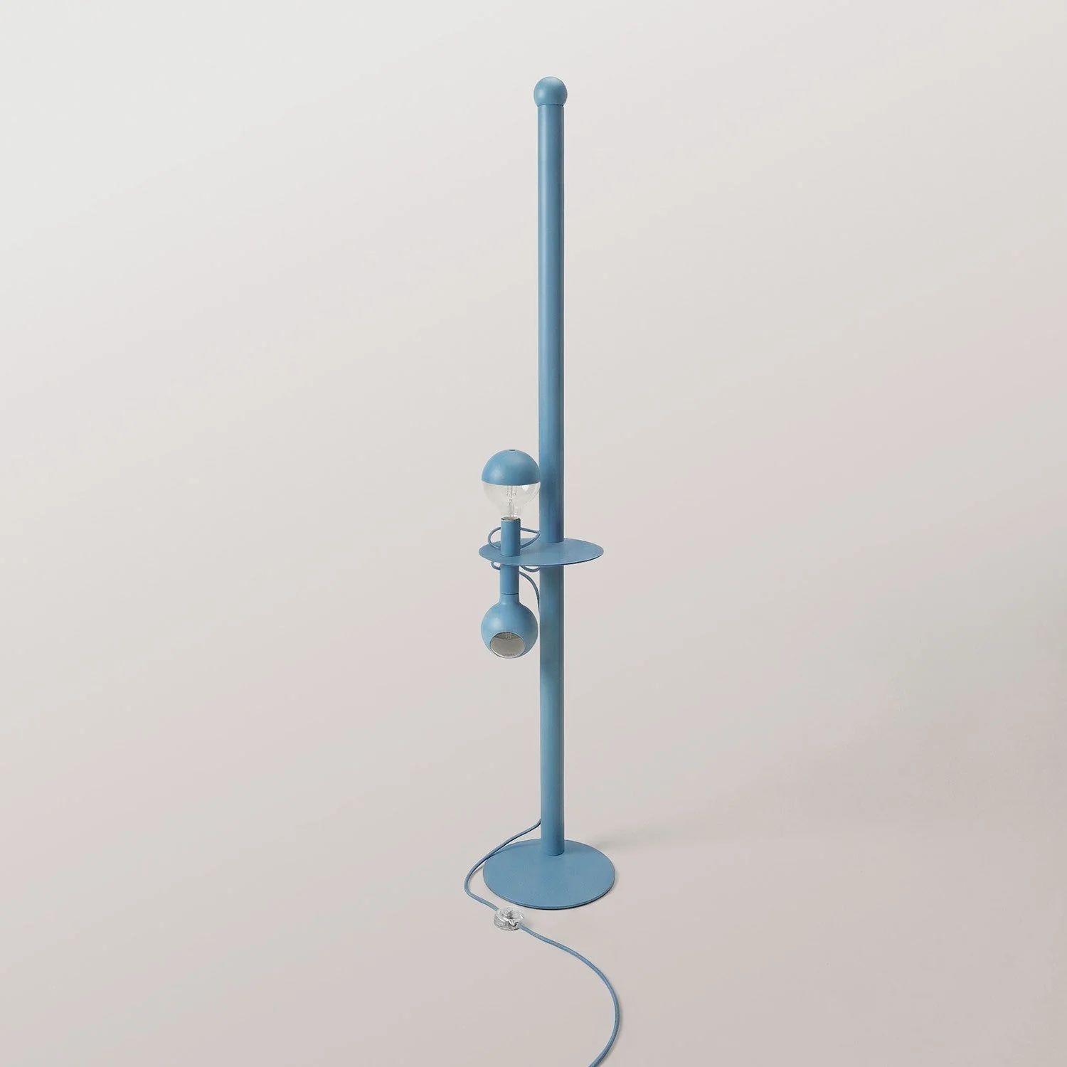 Rocco XXL - Floor lamp with UK Plug and Maria and Camo Light bulb - Blue - Image 6