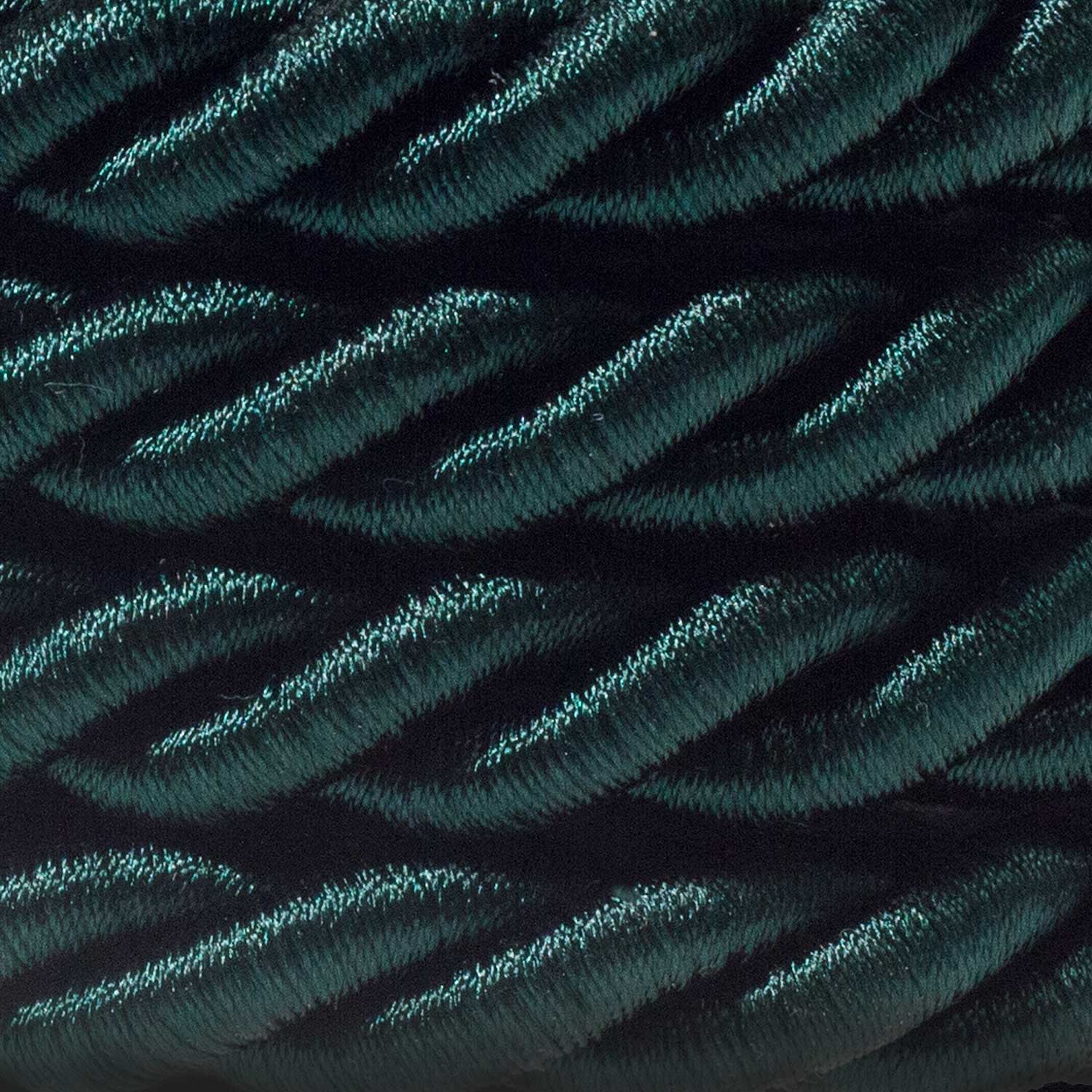 18/3 AWG rope electrical wire inside. Shiny dark green fabric.