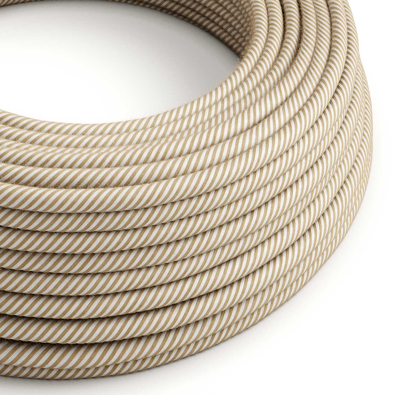 Round electric Vertigo cable covered with hawser jute and cotton ERN07