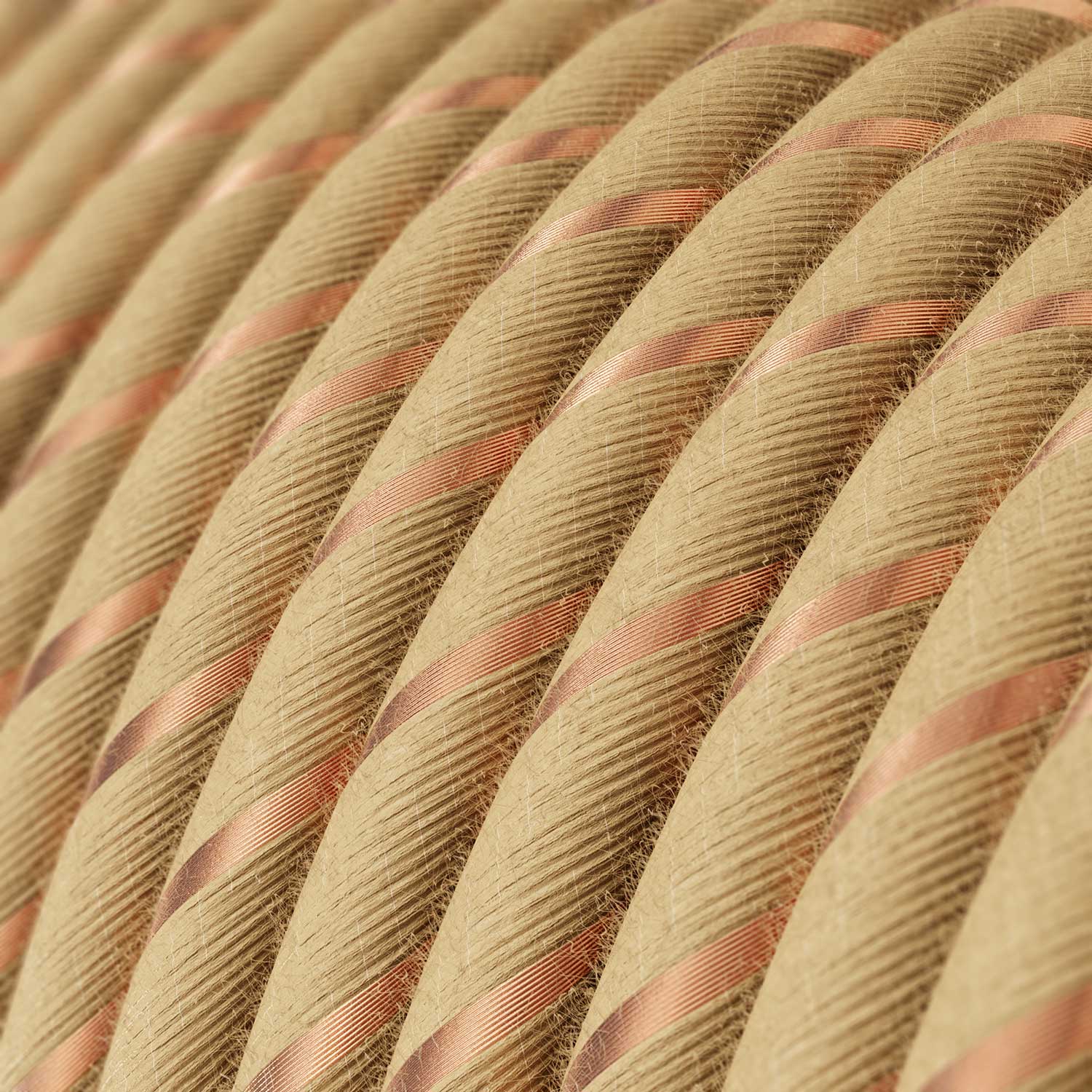 Round Electric Vertigo Cable covered in Jute with Copper Thread ERR04 - Image 2