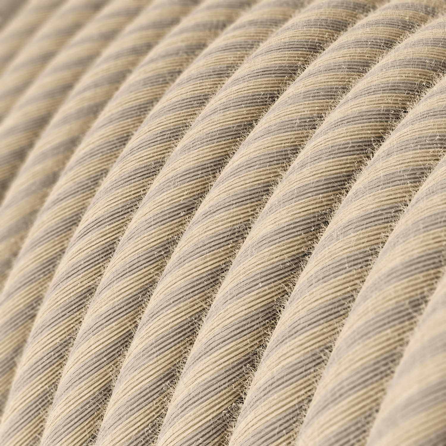 Round Electric Vertigo Cable covered in Straw Cotton and Linen ERD20 - Image 2