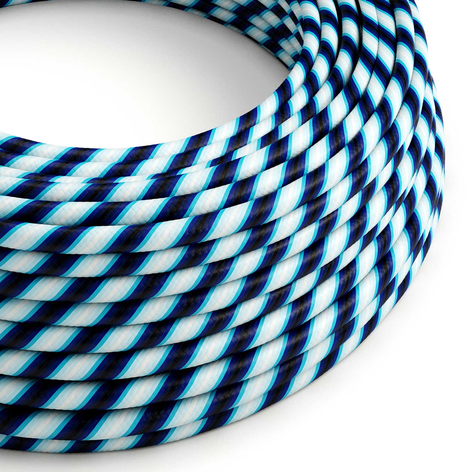 Round Electric Vertigo HD Cable covered with Mr Blue fabric ERM60