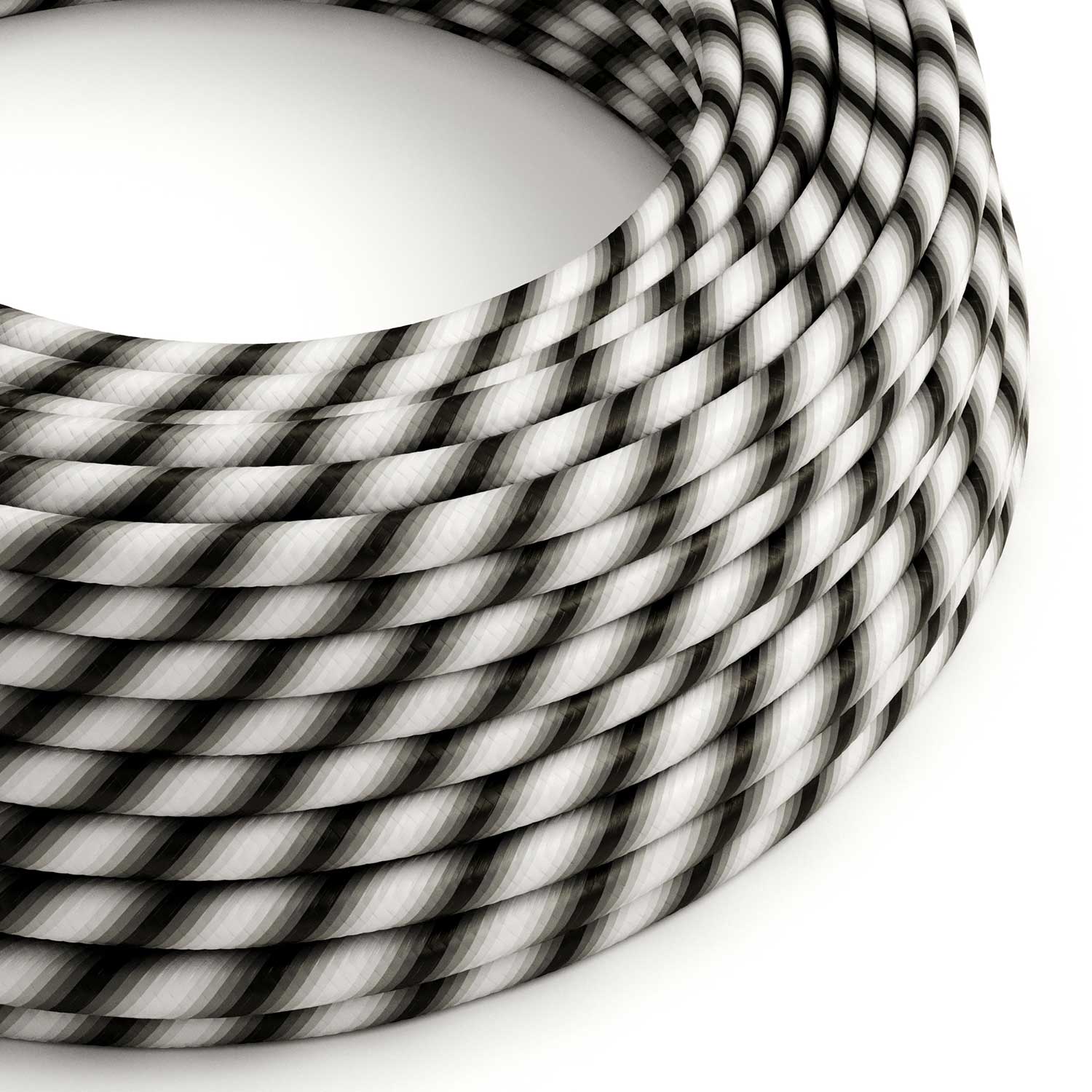 Round Electric Vertigo HD Cable covered in Mr Gray fabric ERM63
