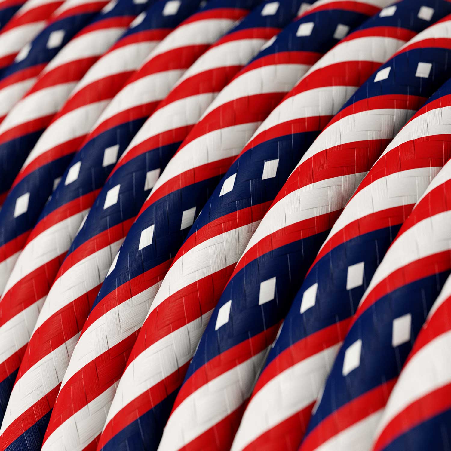 Round Electric Vertigo HD Cable covered with Washington fabric ERM45 - Image 2