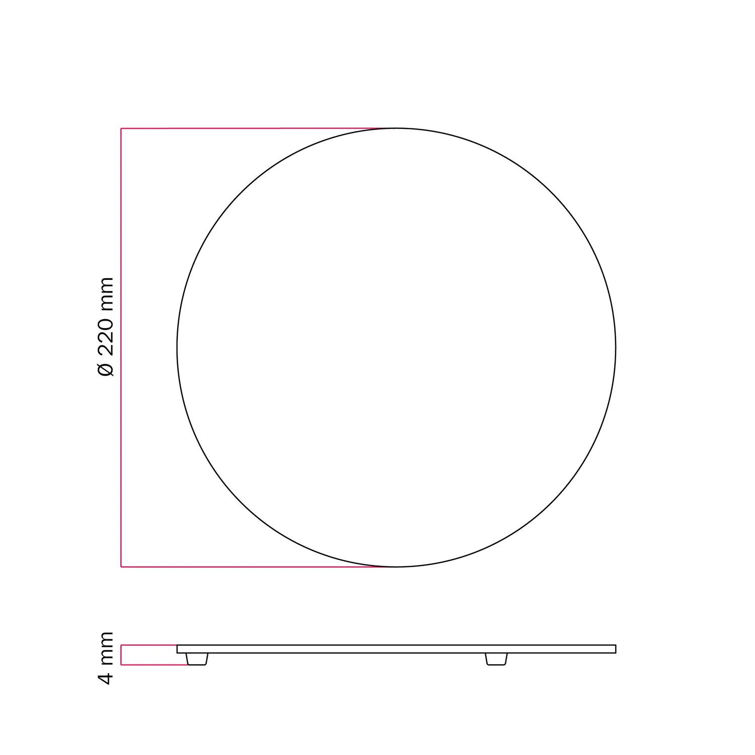 Round metal base for MAG-Y floor lamp - Satin bronze - Image 3