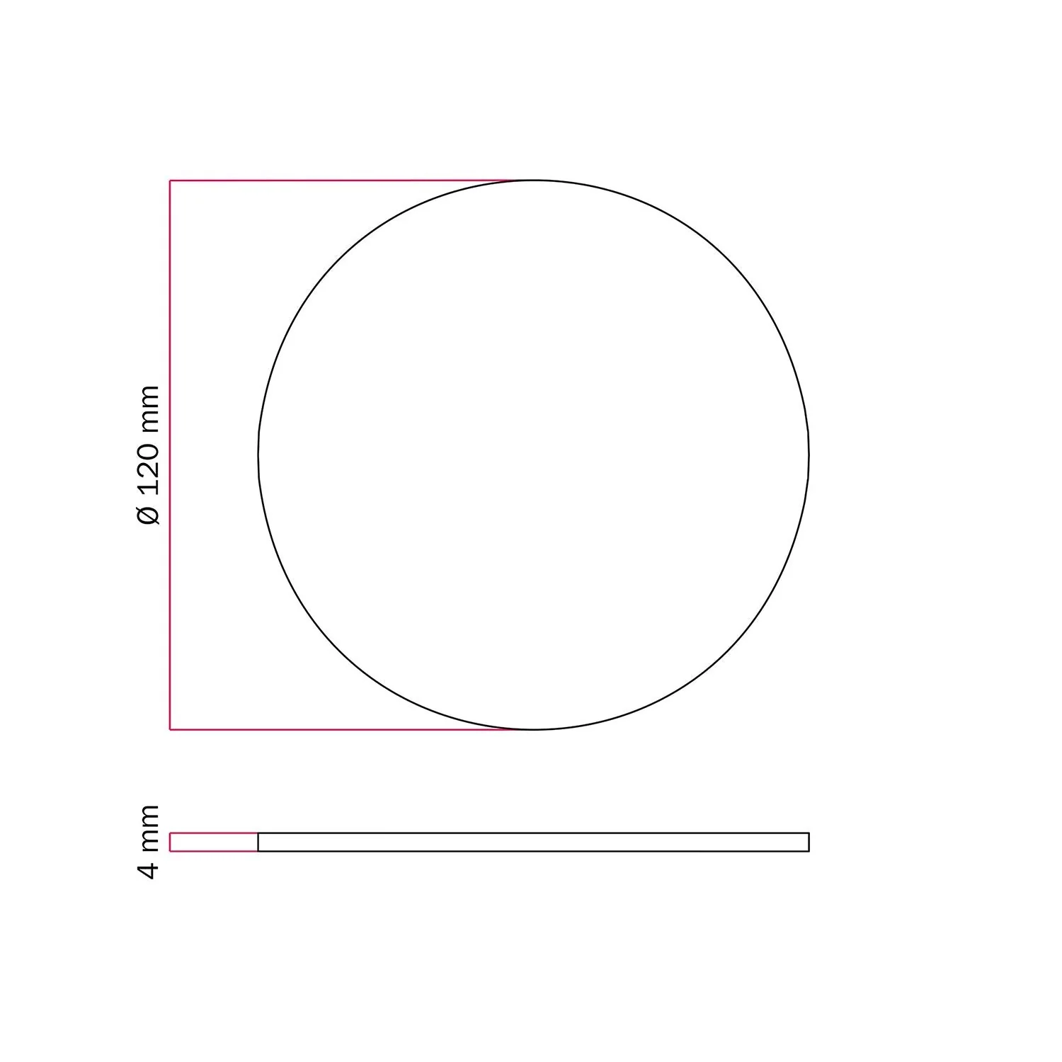 Round metal base for MAG-Y table lamp - Matte white - Image 3
