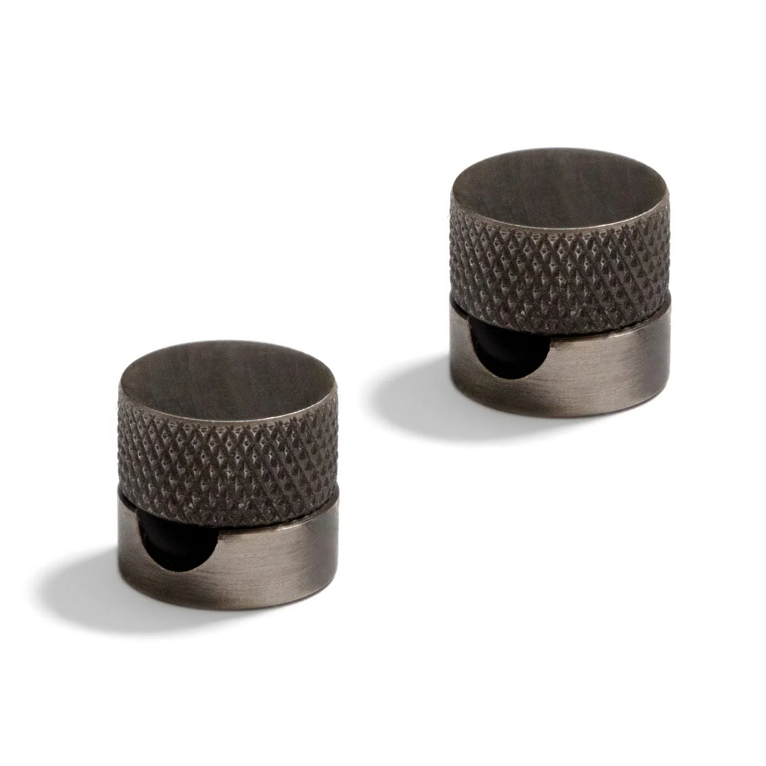 Sarè - Wall mount, metal cable grommet for fabric cord - Satin titanium - Image 3