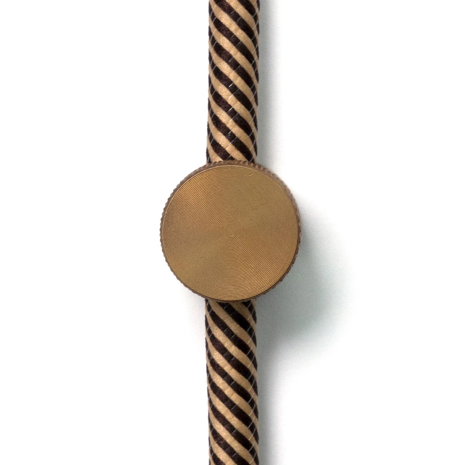 Sarè - Wall mount, metal cord guide for fabric cord - Satin bronze - Image 4