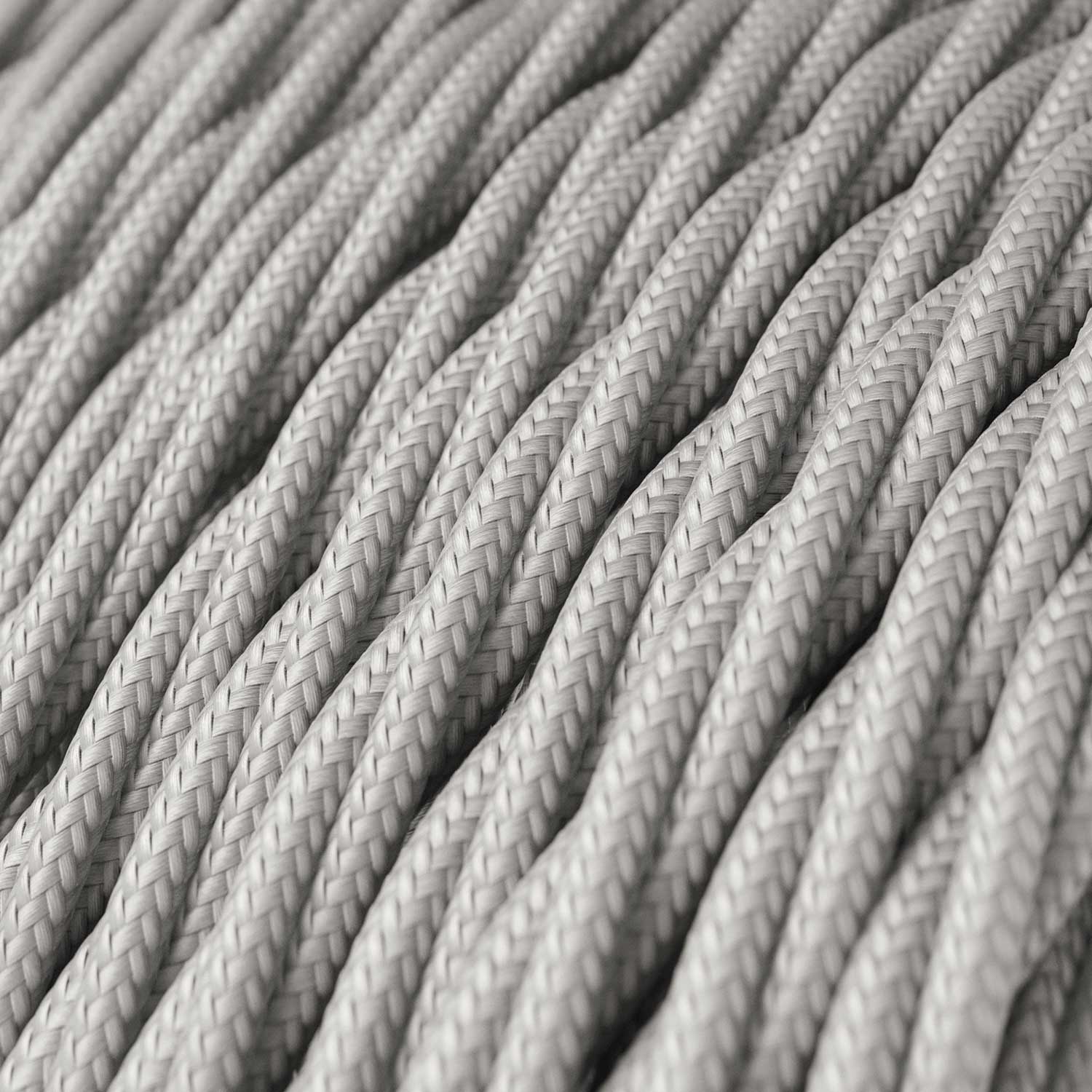 Silver Rayon covered twisted electric cable - TM02 - Image 2