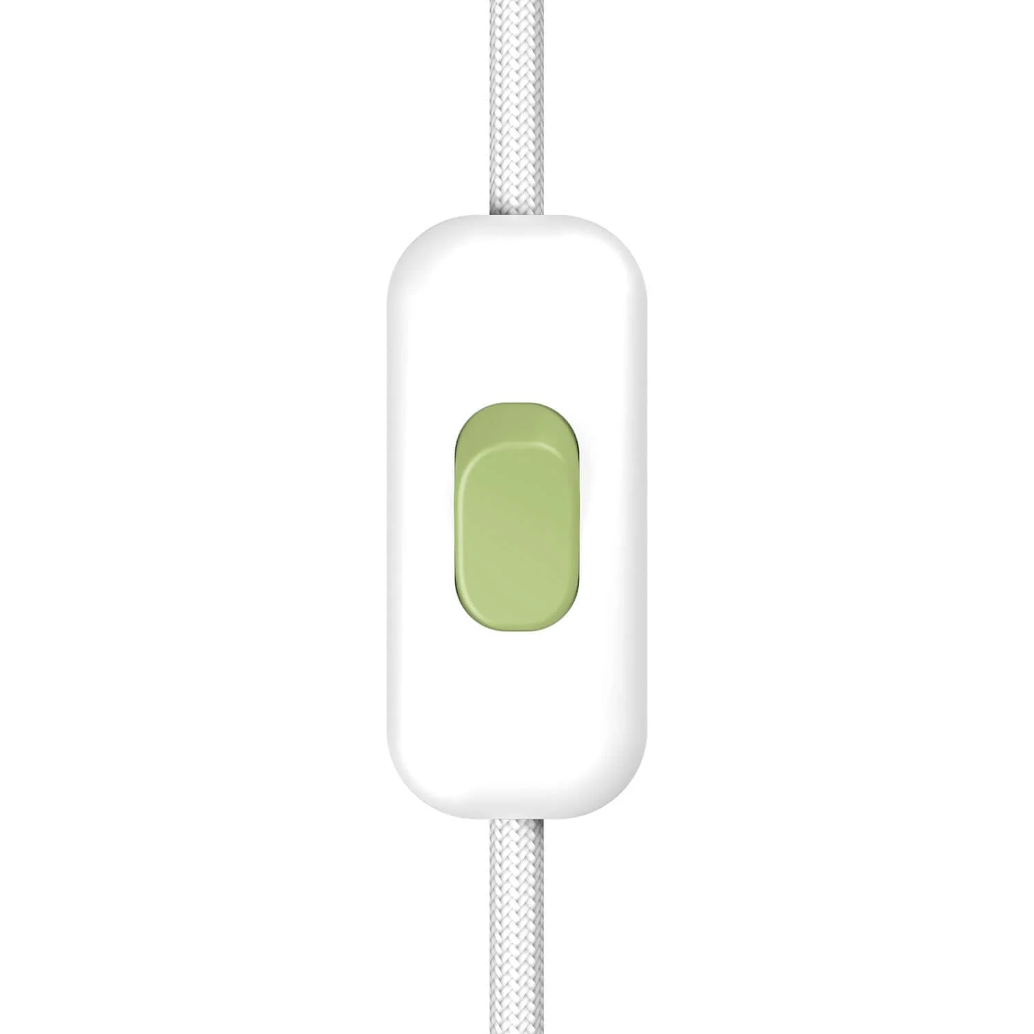 Single-pole cut-off Creative Switch White and Lawn Green button
