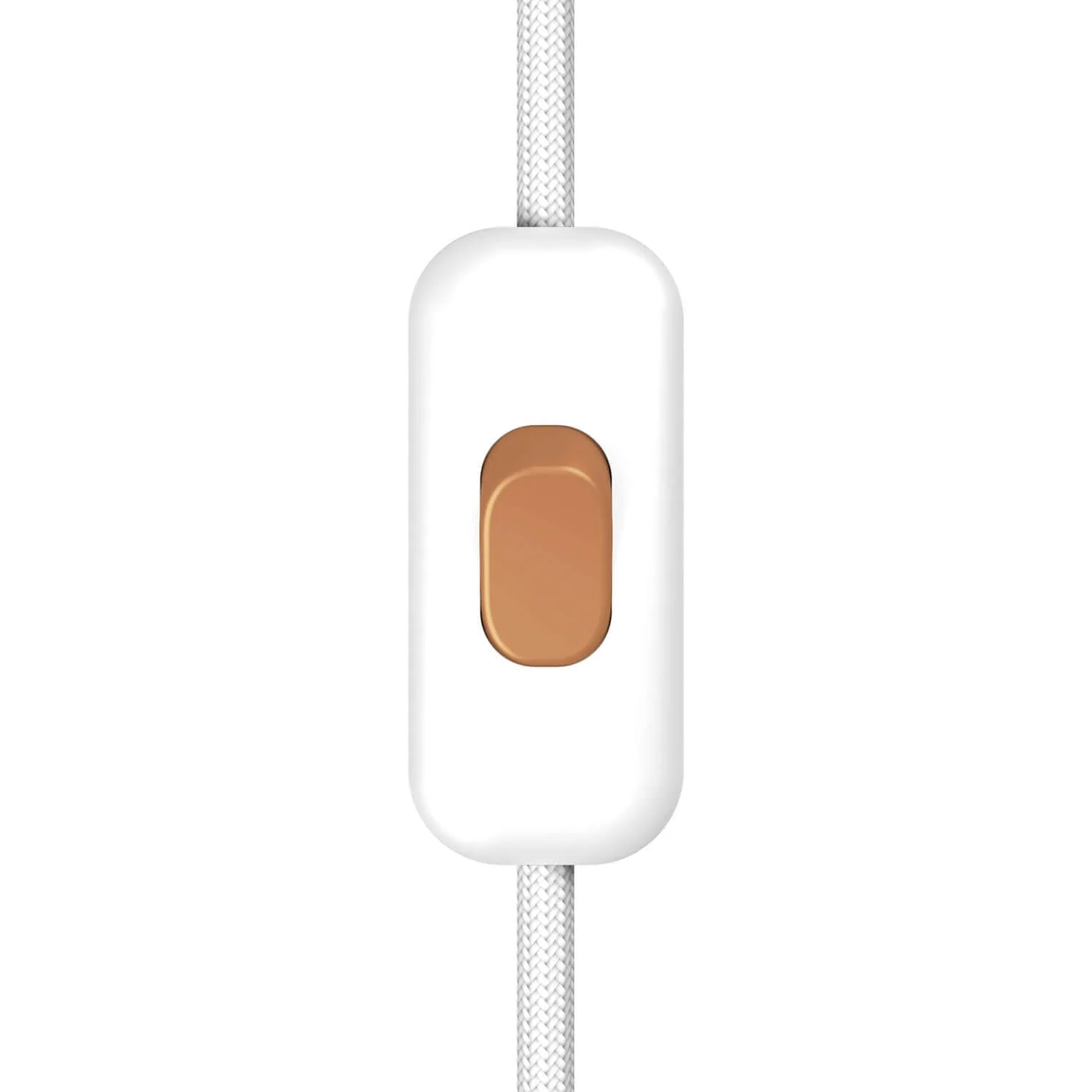 Creative Switch single pole switch and copper button - White