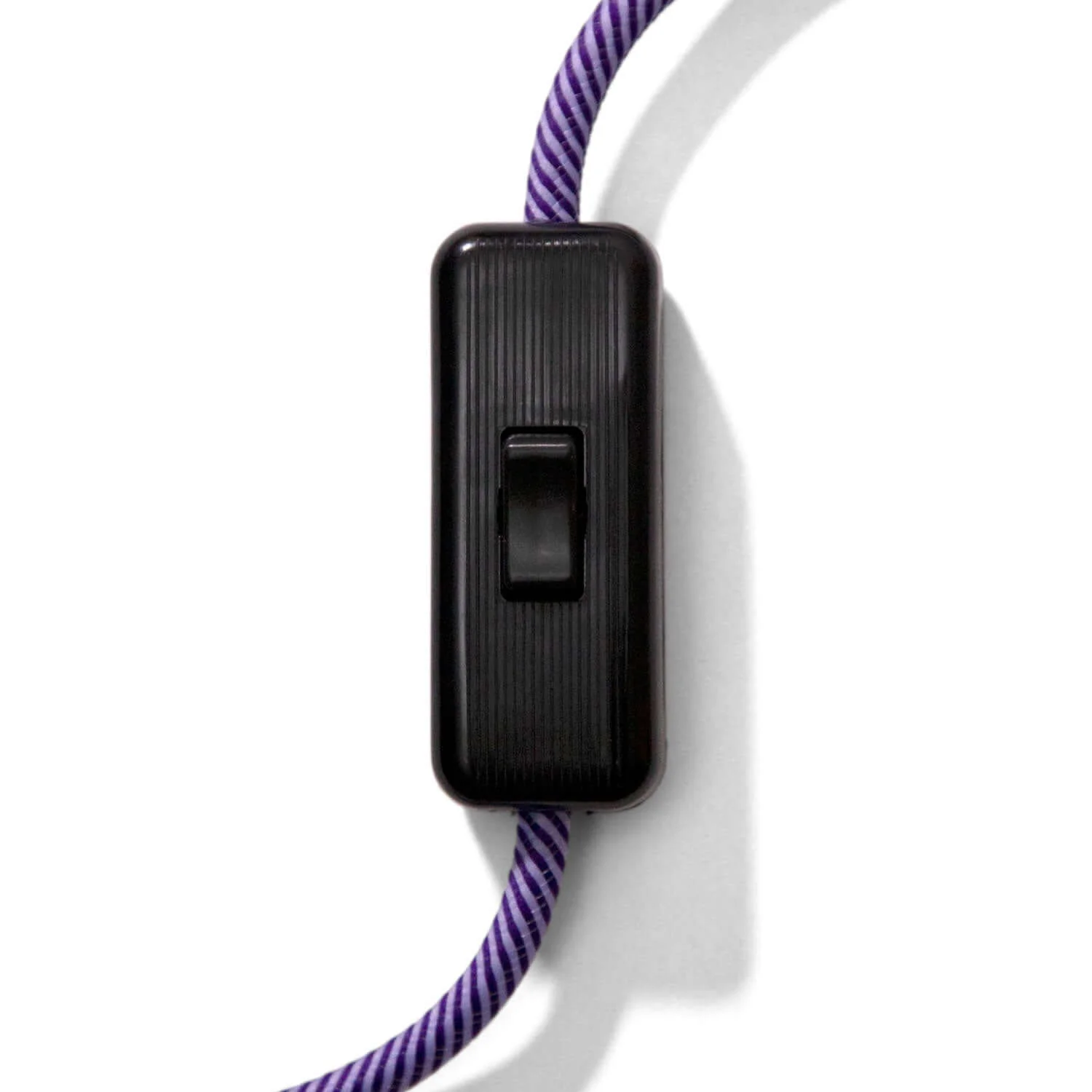 Single-pole inline rocker switch - Black