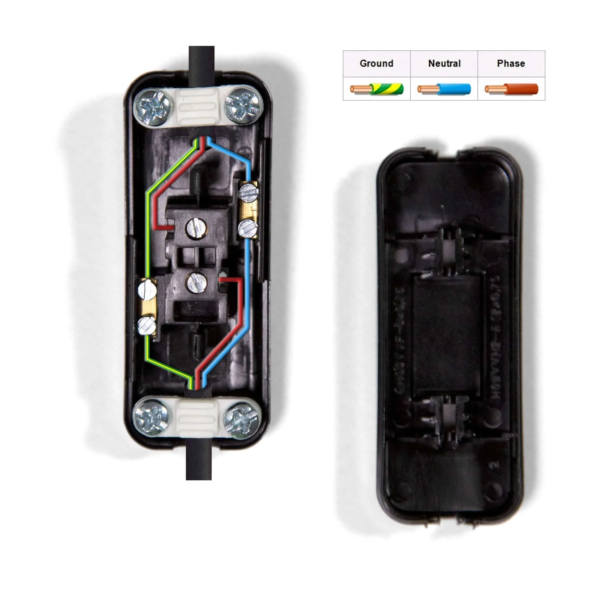 Single-pole inline rocker switch - Black - Image 5