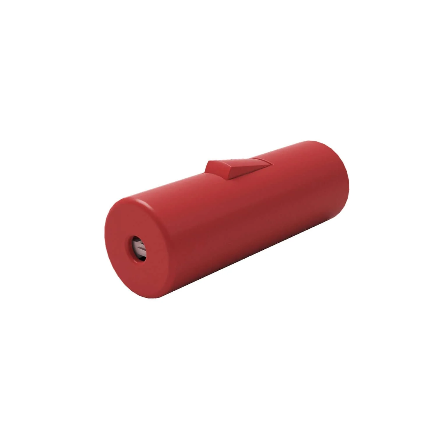 Cylindrical single-pole rocker switch with ground terminal - Red - Image 2