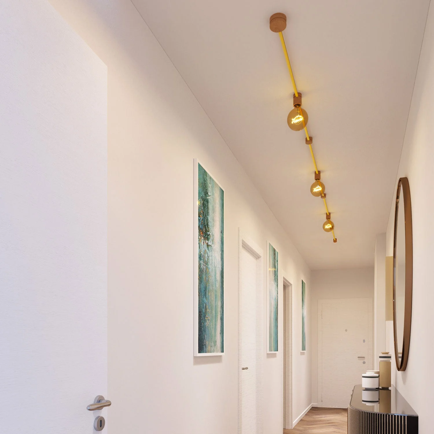 Filé Linear System Kit - with 5 m CM10 cord for string lights and 7 wooden components for interiors - Image 2