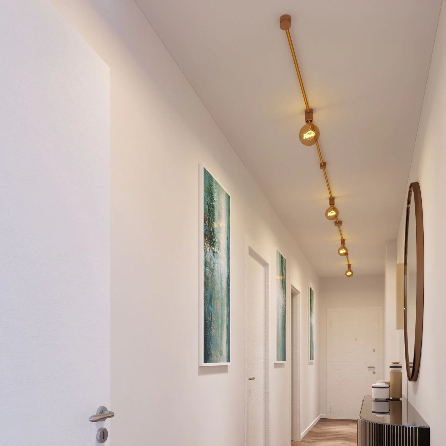 Filé Symmetric Kit System - with 5 m CM05 cord for string lights and 9 wooden components for interiors - Image 2