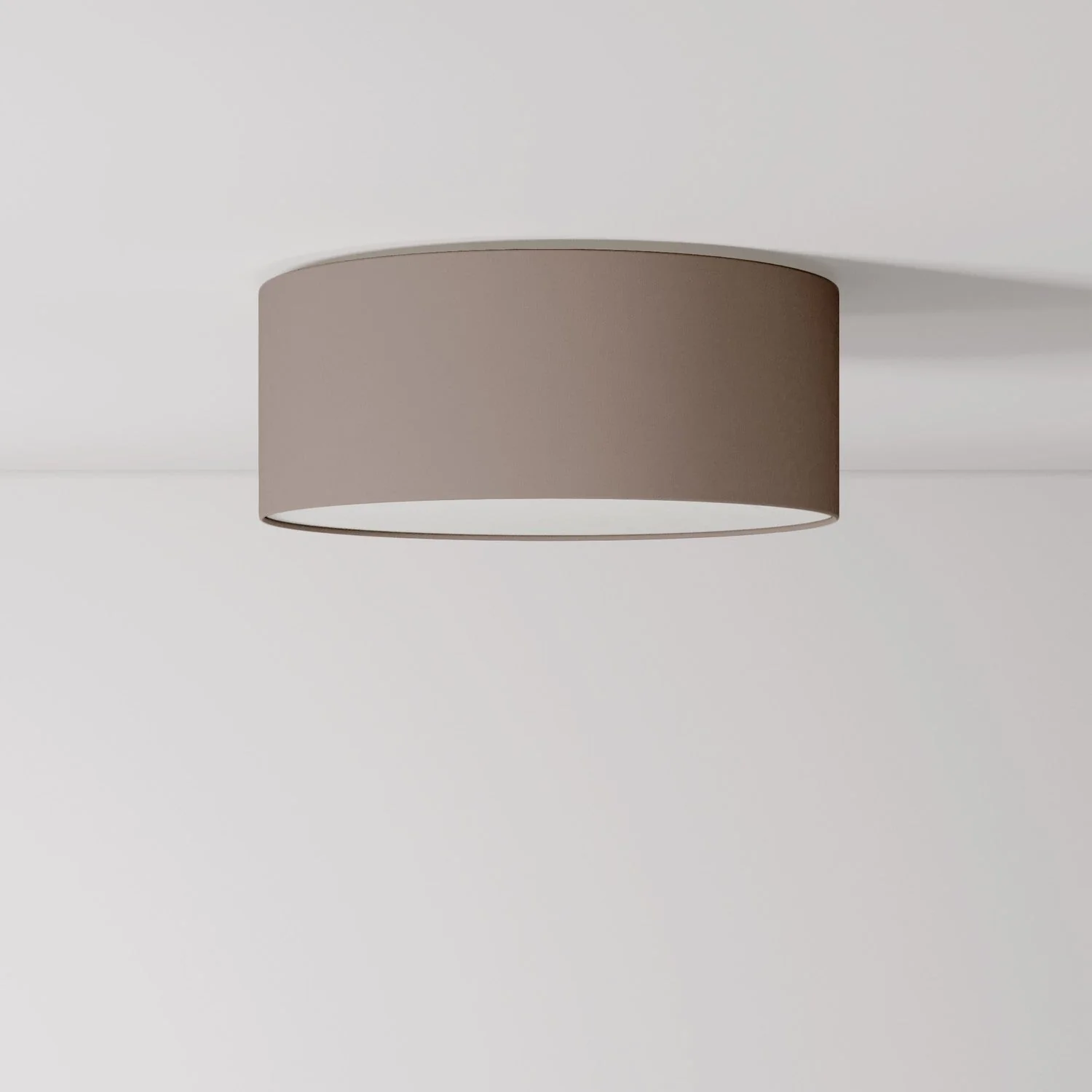 Small Arenal ash fabric ceiling light - Made in Italy