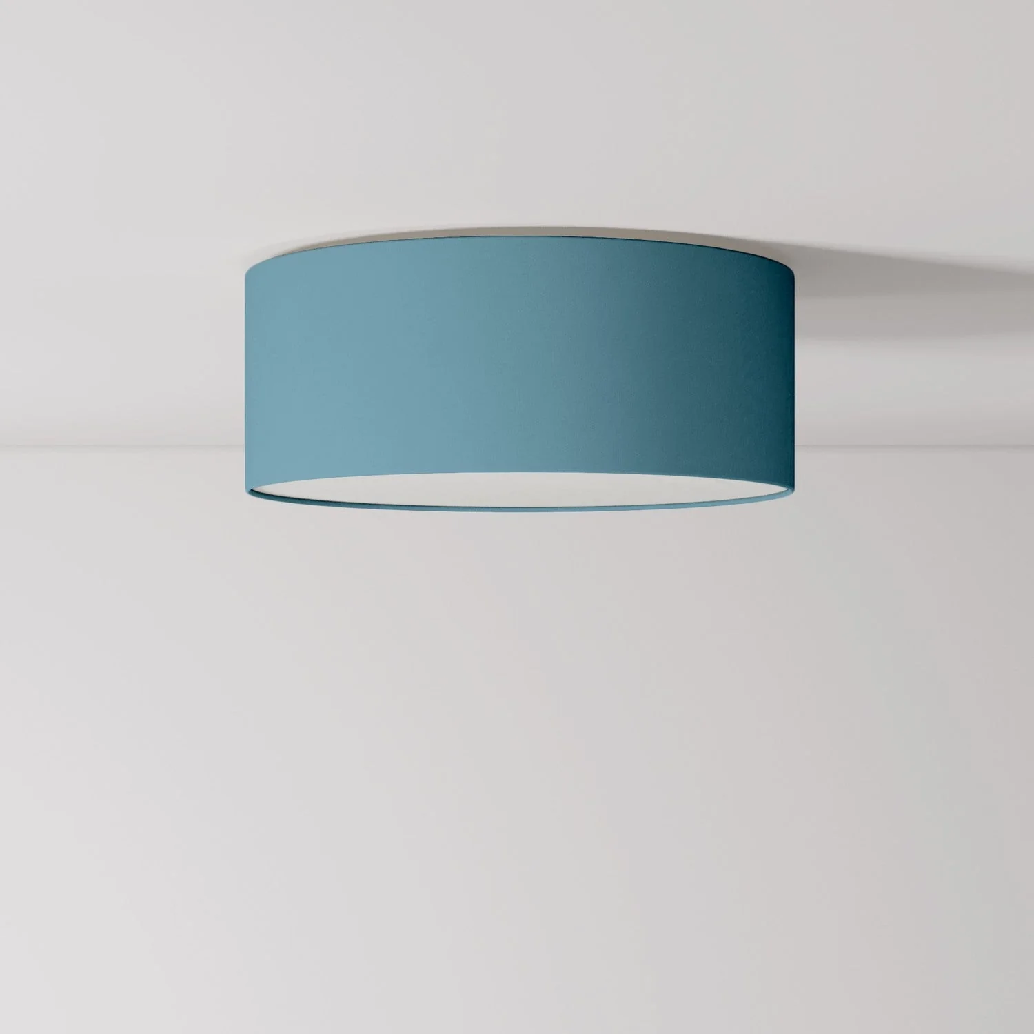 Small Teletta light blue fabric ceiling light - Made in Italy