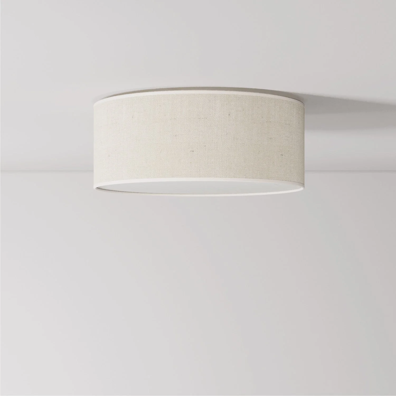 Small Light Jute Fabric Ceiling Light - Made in Italy