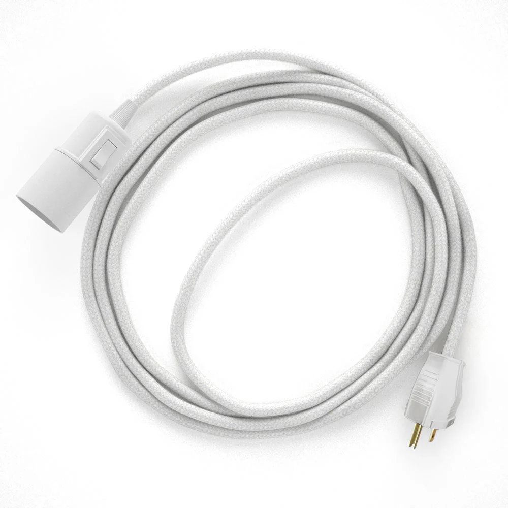 Snake – Plug-in lamp with colored fabric cable – RC01