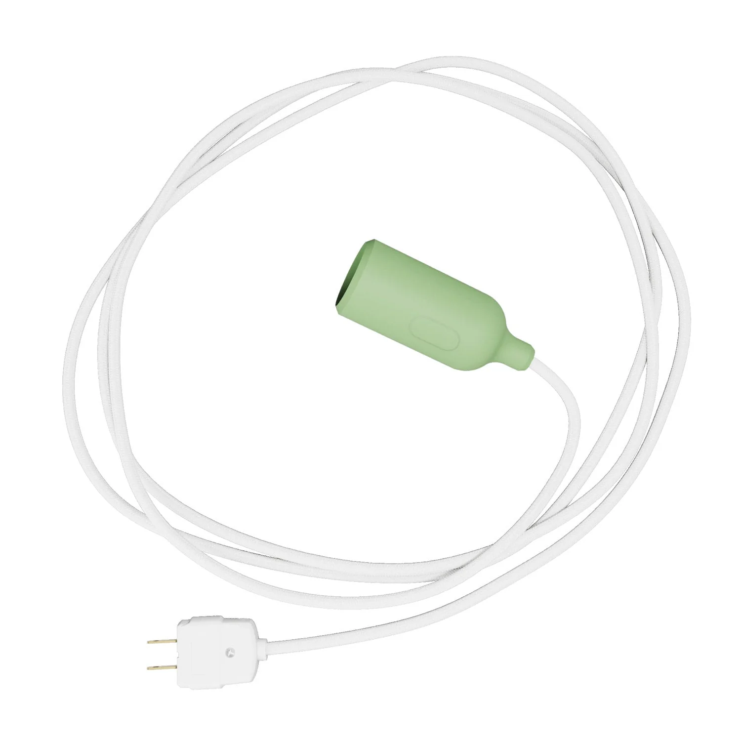 Snake - Silicone lamp with switch and plug - Meadow Green